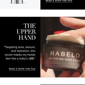 Nib HABELO ACTIVATING HAND SERUM violet grey